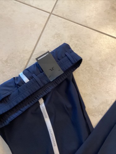 J. Lindeberg Herren 33/32 marineblau vorne flach Stuart Streifen Chino Golfhose neu mit Etikett - Bild 4 von 9