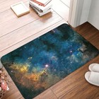 Space Doormat Boomerang Nebula Bath Bedroom  Welcome Carpet Flannel Modern Decor