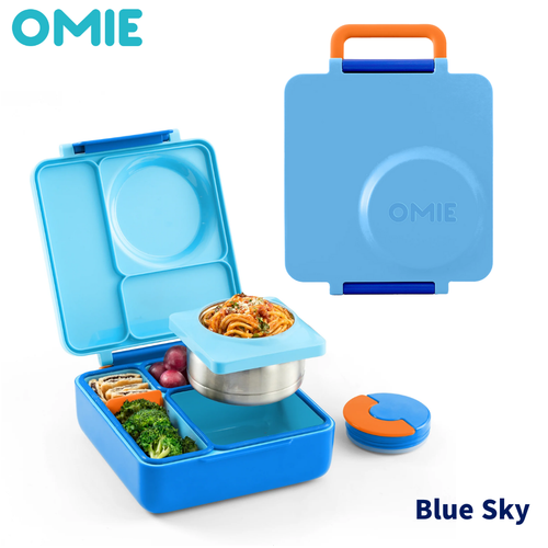 NEW OMIE Omiebox Insulated Lunch Box for kids, Leak-proof Bento (Blue Sky) - Picture 7 of 7