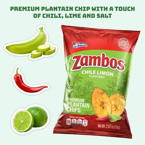 Plantain Chips Chile Limon, 2.47 Oz (Pack of 8) - Picture 3 of 8