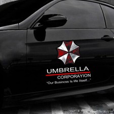 Style E- White YSpring 1 Pair auto Rearview Mirror Reflective Decals Resident Evil Umbrella Corporation car Mirror Stickers for car Motorcycle Truck