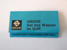 Zeszyt zapałek "Friedrich Grohe Armaturenfabrik" - Hemer