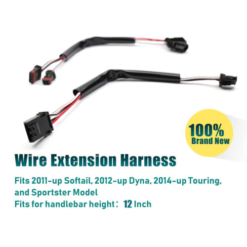12" Handlebar CAN-Bus Switch Wiring Harness for 2014-up Touring Sportster XL - Foto 2 di 7