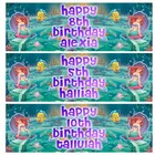 LITTLE MERMAID Personalised Birthday Banners - Disney Ariel Birthday Banner