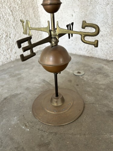 Vintage Golf Tee Wind Vane Gold Brass 16.5 In - Picture 8 of 9