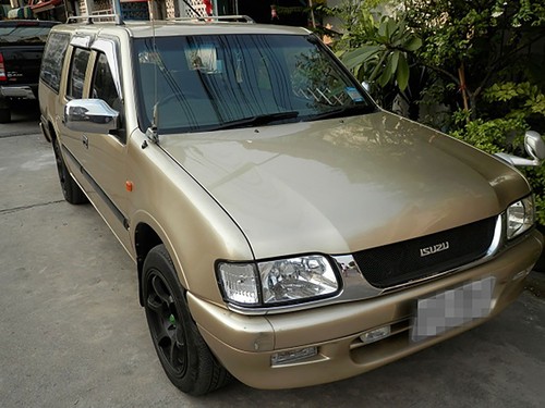 Isuzu Faster TF TFR Rodeo Dragon side view door mirror glass lens left - Picture 4 of 5