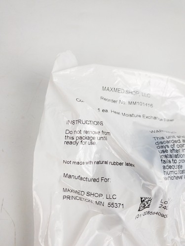 Maxmed In-Line Heat and Moisture Exchange with Filter Cpap (New & Sealed) - Picture 2 of 7