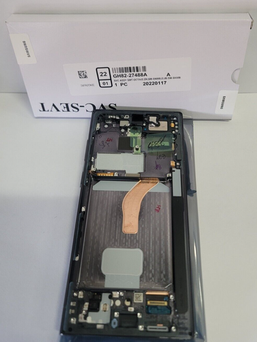 Samsung galaxy S22 Ultra 5G Black LCD Touch Screen Digitizer Frame S908B OEM NEW - Picture 2 of 5