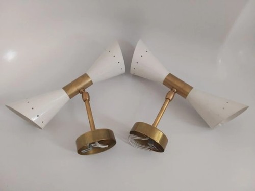Coppia Applique Italiane Lampade Applique Stilnovo Arredoluce Lumi Torlasco Sciolari - Foto 5 di 10