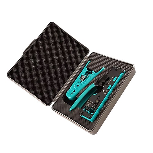 Kit d'outils de sertissage de passage sertissage Ethernet Cat5 Cat5e Cat6 Cat6A Cat78f - Photo 9/14