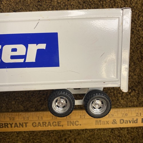 Vintage Ertl Baxter Sattelzugmaschine Kühlschlepper Anhänger Pressstahl 19" BCU - Bild 5 von 24