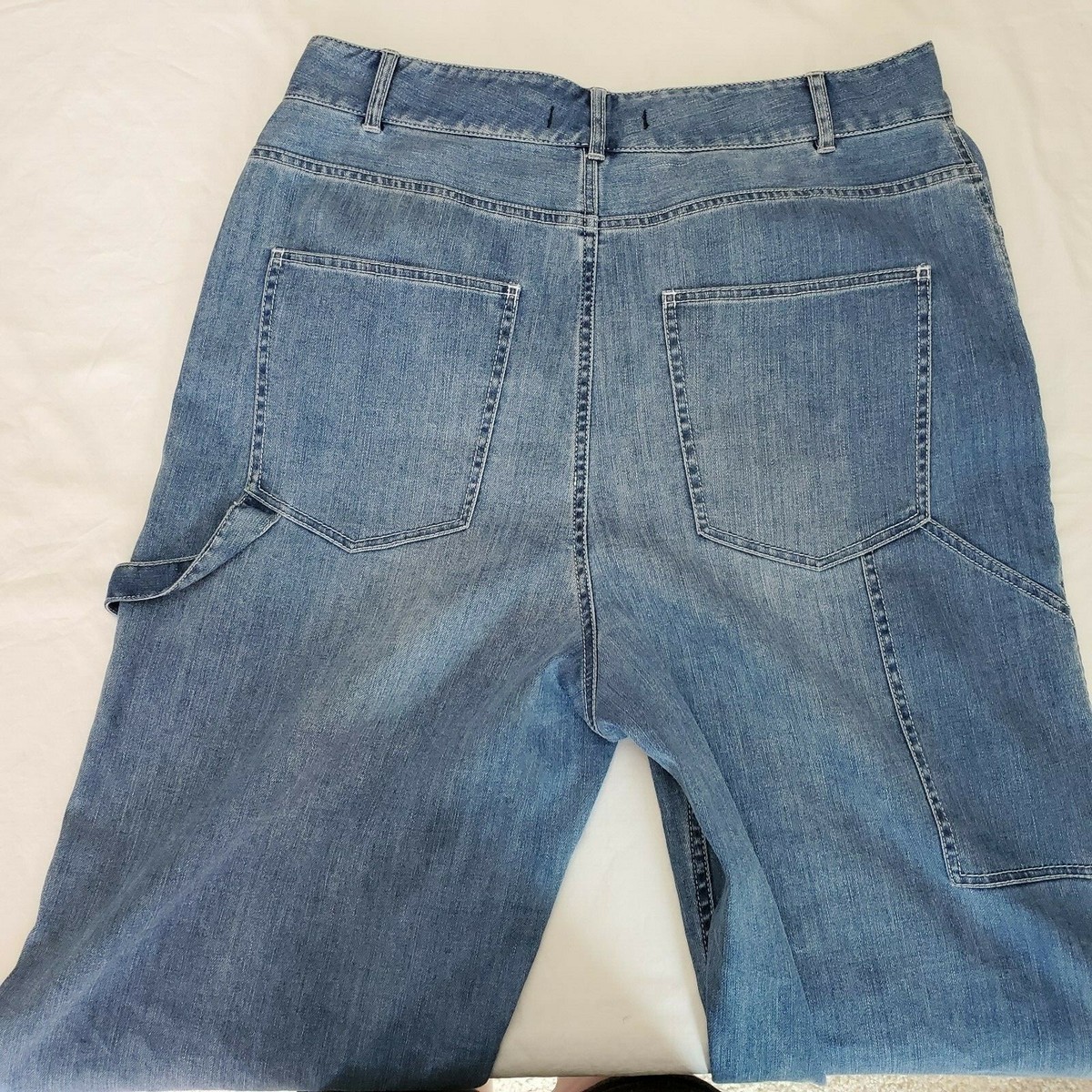 Pantalones de mezclilla para mujer Tibi Carpintero Elige Talla 24 25 27 29 30 31