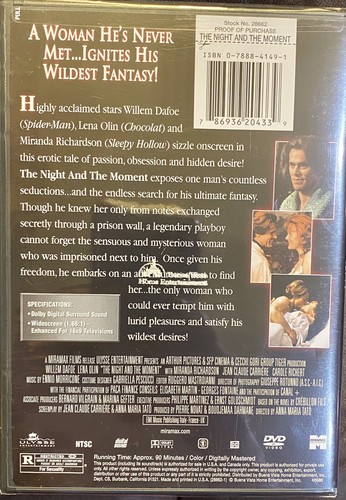 Night And The Moment DVD New Sealed - Picture 2 of 2