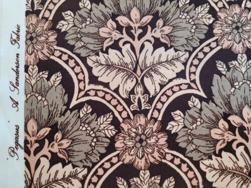 SANDERSON SELTEN VINTAGE PEGASUS BAUMWOLLE SATIN Stoff 2,6 m NEUE KUNST - Bild 4 von 23
