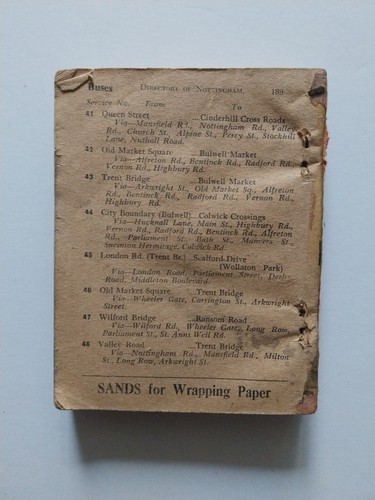 1953 Bedells' Pocket Street Directory Nottingham Arnold & West Bridgford - Imagen 2 de 11