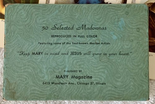 Madonna Holy Card Set Catholic Religious Ephemera Marian Artists Lot 48 Vintage - Picture 2 of 5
