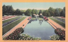 Postcard Vin (2) TX, San Angelo Sunken Garden Civic Leag Pk 4B-H1184 UP (827)