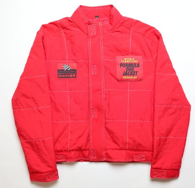 PARMALAT F1 RACING TEAM WORLD CHAMPIONS 80s VINTAGE NYLON JACKET WOMEN S 8-10