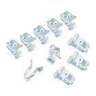 10Pc Car Metal Ceiling Handle Clip Roof Handle Interior Panel Fastener Universal