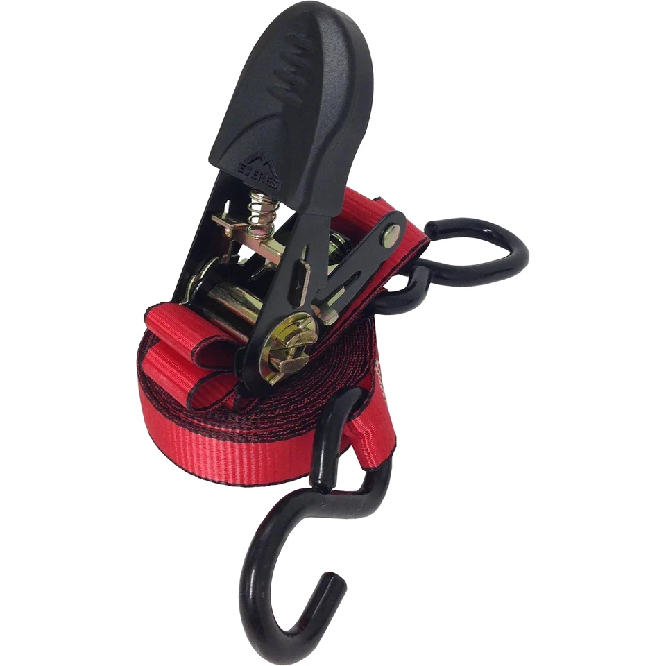 36PK Ratchet Tie Down Straps 1in x 10ft 1200LBS Break Strength 400LBS Work Limit - Image 2 of 4