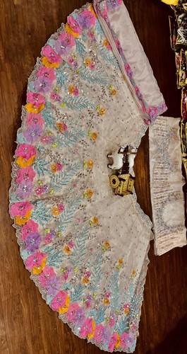 Designer indiano e pakistano Lehenga Choli con Dupatta per abbigliamento festa matrimonio - Foto 4 di 5