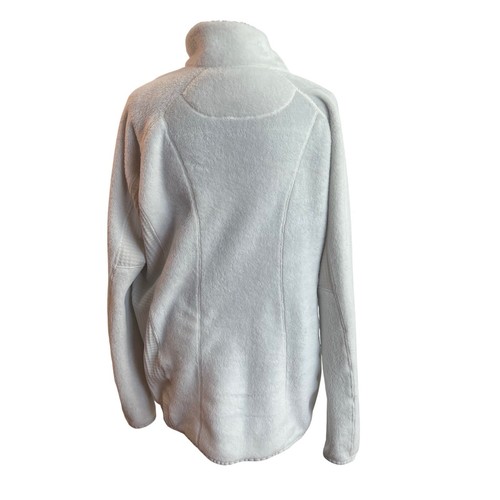 Patagonia Fleece Pullover Women's Size Large Los Gatos 1/4-Zip White - Picture 2 of 7