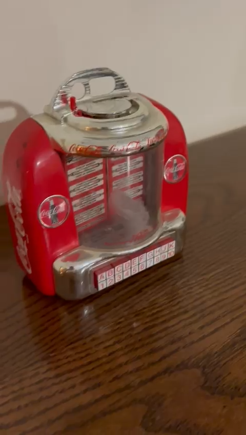 Vintage Coca-Cola Tabletop Jukebox Collectible Musical Bank