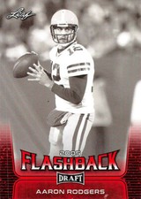 2020 Leaf Draft Flashback #91 Red Parallel Aaron Rodgers Packers  bb12