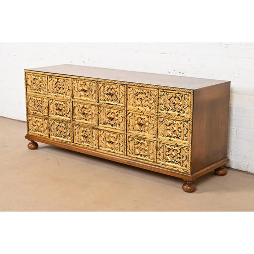 John Widdicomb Mediterranean Treasure Chest Low Credenza, 1960s - Picture 3 of 11