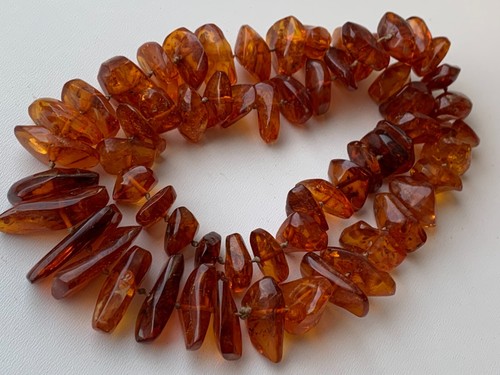 RARE! Natural Vintage Amber Beads Antique Baltic Old Necklace 118,51 gr - Picture 4 of 8