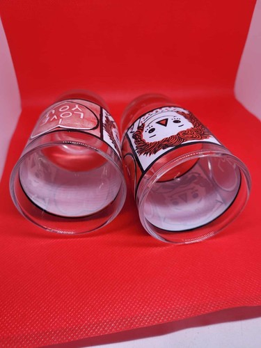 2 VINTAGE 1972 BOBBS MERRILL RAGGEDY ANN & ANDY "I LOVE YOU" SAFTGLAS 4" - Bild 2 von 4