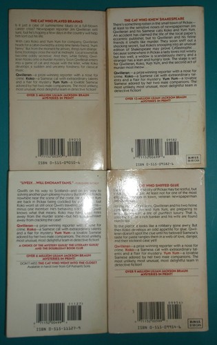 THE CAT WHO NOVELS LILIAN JACKSON BRAUN LOT of 16 BOOKS PAPERBACKS FELINE USED - Foto 12 di 20