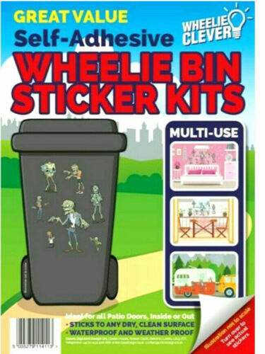 WHEELIE BIN, WALL STICKERS SCOOBY LOONEY TUNES DISNEY MARVEL HEROES WINNIE POOH - Picture 19 of 24