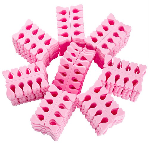 50 Stck. Nail Art Zehentrenner Finger weicher Schwamm Maniküre Pediküre Gel UV Werkzeug - Bild 4 von 12