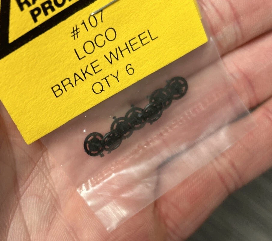 Rail Power Products HO Scale #107 Locomotive Brake Wheel (6-pack) NIP! - Image 2 of 3