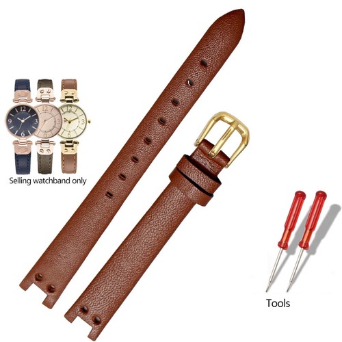 Correa de cuero genuino para correa de reloj Anne Klein muesca AK correa de reloj AK1950 AK9442 - Imagen 26 de 36