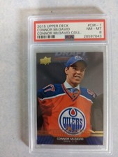 2015 upper deck Conner McDavid rookie PSA 8