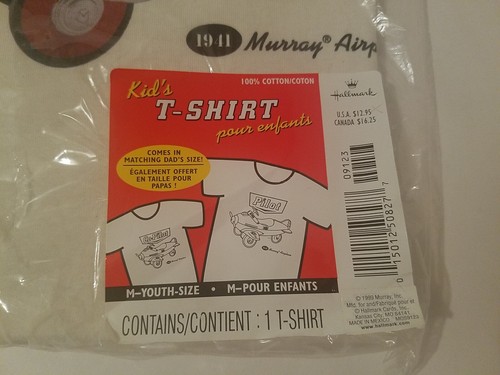 Camiseta de copiloto vintage Hallmark para niños coche a pedales M 10/12 1941 avión Murray - Imagen 3 de 7