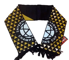 International Championship Cup Ruffneck Scarf Black Yellow New With Tags