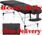 Heavy duty Portable Massage Table Bed Tattoo Height Adjustable Aluminum 500lb