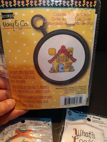 Six Small Assorted Cross Stitch Craft Kits New Sewing lot - Picture 6 of 12
