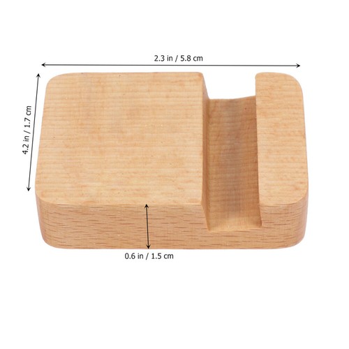 Wooden Mobile Phone Holder Support Creative Desktop Bracket Stand - 第 7/12 張圖片