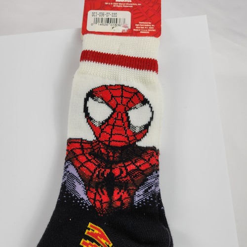 Spider-Man Vintage Kids Childrens Socks New NWT 2003 Marvel Y2K Size 6-8 1/2 - Picture 8 of 10