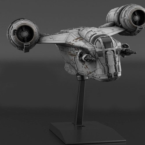 AMT 1273 1/72 STEMMA RASOIO MANDALORIANO DA STAR WARS MODEL KIT951/12 - Foto 4 di 6