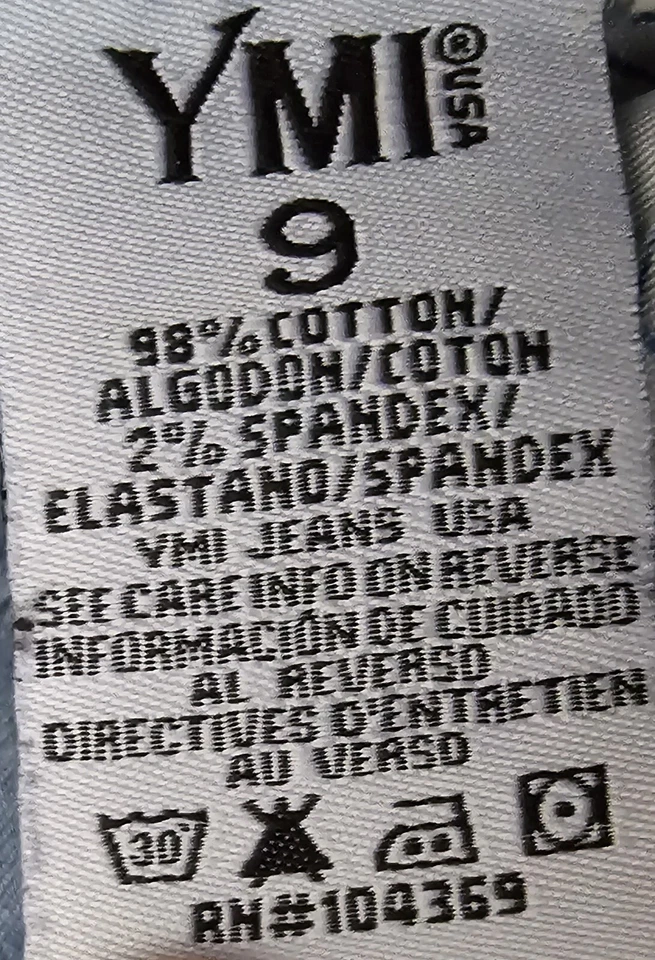 YMI Juniors Womens Shorts Size 9 Blue Jean - Image 3 of 4