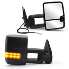 Pair Towing Mirrors Manual Adjustment Folding For 02-06 Chevy Suburban 1500 2500