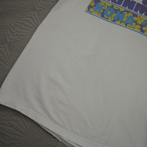 Vintage Hawaii Ironman Triathlon Tee T Shirt Men's Gym Workout White L Single - Picture 3 of 13