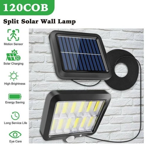 Solar Power LED PIR Bewegungsmelder Wandleuchte Sicherheit Außen Garten Flut Lampe - Bild 44 von 59