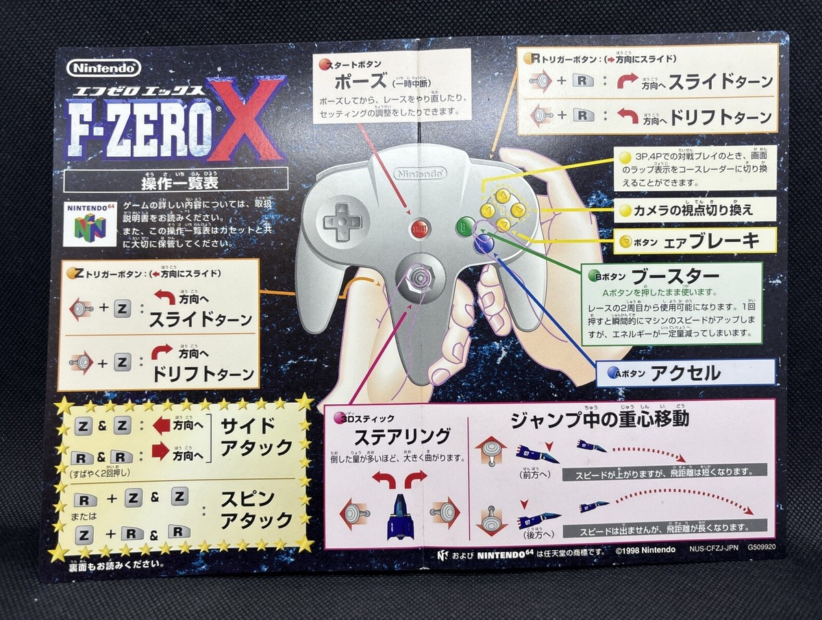 任天堂64ソフト「エフゼロ　エックス」１個動作品の出品です。 任天堂64ソフト「エフゼロエックス」1個動作品の出品です。