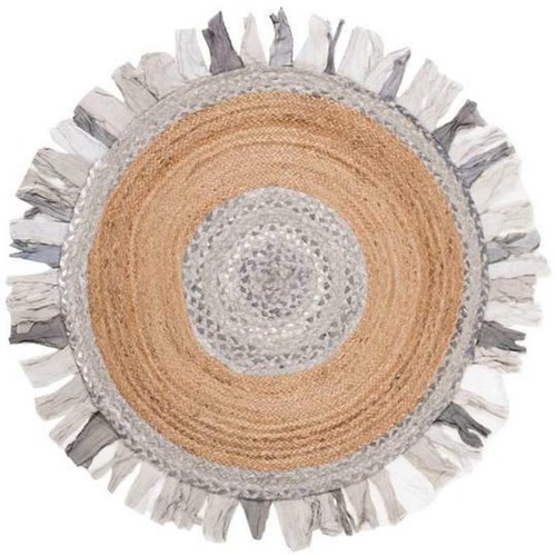 Indian Braided Floor Jute Rug, Natural Jute Rug. Natural Rug. Jute Handwoven Rug - Picture 2 of 6